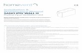 Installation & Maintenance Manual SANO IPIV WALL H ...