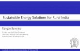 Sustainable Energy Solutions for Rural India