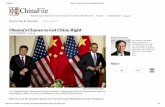 Obama’s Chance to Get China Right - Yale University