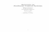 Exercises in Nonlinear Control Systems - LIRMM