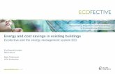Energy and cost savings in existing buildings