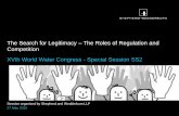 The Search for Legitimacy – The Roles of Regulation and ...