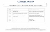 Summer 2021 Registration Checklist