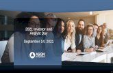 2021 Investor and Analyst Day September 14, 2021