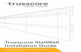 Trusscore SlatWall Installation Guide