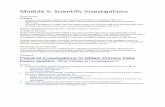 Module 5: Scientific Investigations
