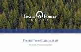 Federal Forest Lands 2020 - Western Forestry