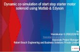 Dynamic co-simulation of start stop starter motor solenoid ...