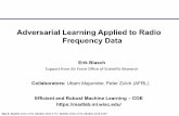 Adversarial Learning Applied to Radio Frequency Data