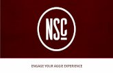 ENGAGE YOUR AGGIE EXPERIENCE - Texas A&M University