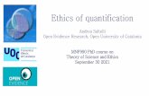 Andrea Saltelli Open Evidence Research, Open University of ...