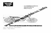 Norton Commando 750cc Service Notes