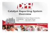 Catalyst Reporting System Overview