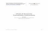 Chart of Accounts Transaction Instructions