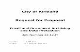 Email and Document Archiving and Data Protection RFP ...