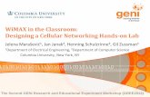 WiMAX in the Classroom: Designing a Cellular Networking ...
