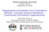 Organization of Scientific Area Committees (OSAC ...