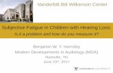 Vanderbilt Bill Wilkerson Center Subjective Fatigue in ...