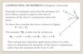 4.4 PRINCIPAL OF MOMENT (Varignon’s theorem moments of …