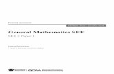 General Mathematics SEE - Queensland Curriculum and ...