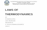 LAWS OF THERMODYNAMICS - Jyothishmathi Institute of ...