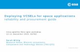 Deploying VCSELs for space applications