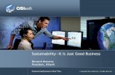 Sustainability—It Is Just Good Business