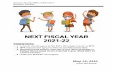 NEXT FISCAL YEAR 2021-22 - SCOE