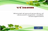 Manual of good practice of vineyard organic matter management