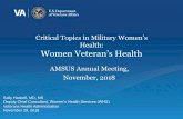 Critical Topics in Military Women’s