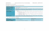 EDU501 Assessment for Learning Module: AFL015