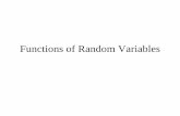 Functions of Random Variables - math.usask.ca