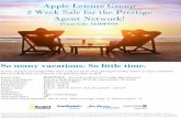 Apple Leisure Group 2 Week Sale for the Prestige Agent ...