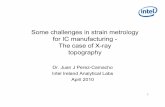 Some challenges in strain metrology for IC manufacturing ...