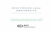ECO FOCUS 2017 ABSTRACTS - Environment