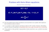 Problem with Kohn-Sham equations