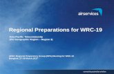Regional Preparations for WRC-19