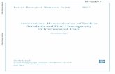 International Harmonization of Product Standards and Firm ...