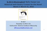To Kill A Mockingbird: Nelle Harper Lee Historical and ...