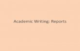 Academic Writing: Reports
