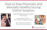 How to Stay Physically and Mentally Healthy During COVID