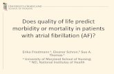 Does quality of life predict morbidity or mortality in ...