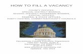 HOW TO FILL A VACANCY