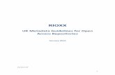 RIOXX Metadata Guidelines v 3.0