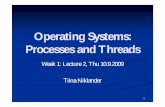 Operating Systems: Processes and Threads