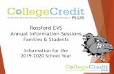 Rossford EVS Annual Information Sessions