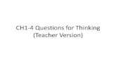 CH1-4 Questions for Thinking (Teacher Version)