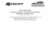 Certified Concrete Technicians 2020 Edition