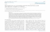 Review Semaphorins as emerging clinical biomarkers and ...