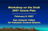 Workshop on the Draft 2007 Ozone Plan